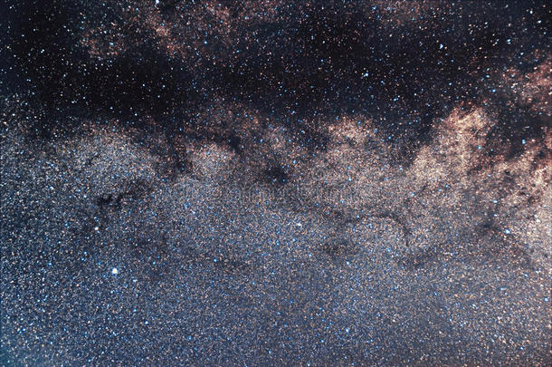 鹰星座美丽的夜空。 银河系阿基拉星座。