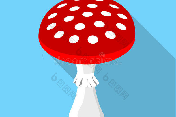 番红花，有毒蘑菇图标