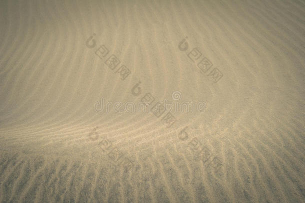 西班牙加那利群岛加那利利亚的马斯帕洛马斯沙丘自然保护区的沙子纹理视图
