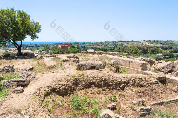 阿克拉加斯阿格里根托仙鹤草古代的建筑学