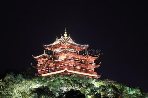 中国杭州城隍亭之夜