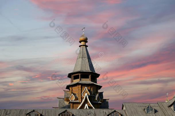尼古拉斯教堂在伊兹梅洛夫斯基克里姆林宫在伊兹梅洛沃，莫斯科，俄罗斯。
