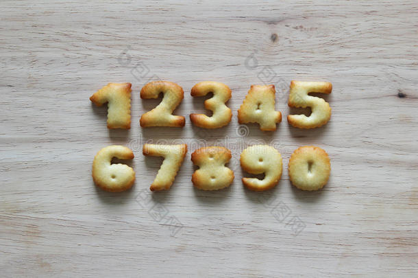 字母表背景面包店饼干早餐