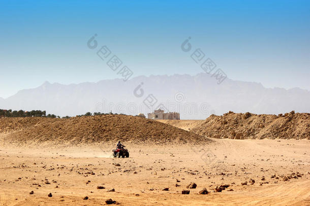 埃及的马车狩猎。 极端越野赛车。