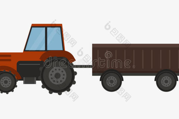 农工农机拖拉机联合收割机和拖车农机玉米车收获轮