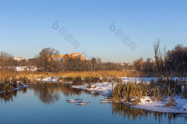 巴拉什卡霜冰一月风景