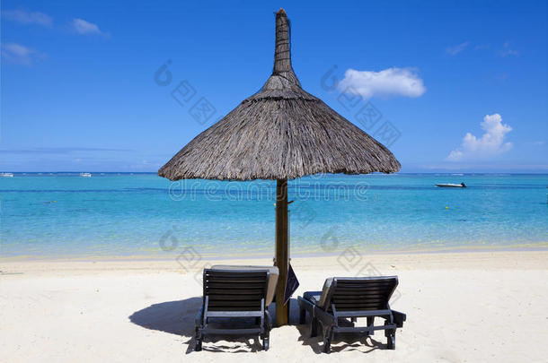 海滩加勒比椅子云海岸