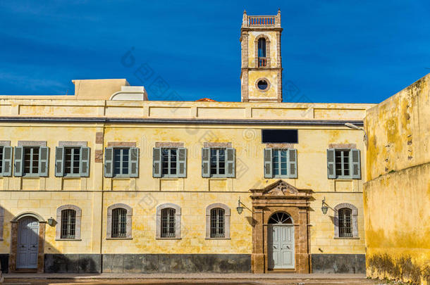 葡萄牙马扎根镇的建筑物，埃尔贾迪达，摩洛哥