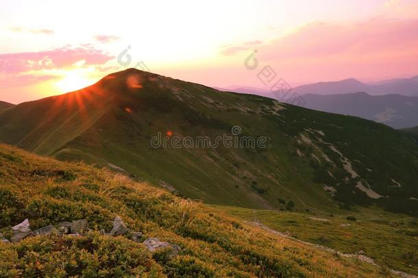 多彩的山景，美国旅行，美丽的世界