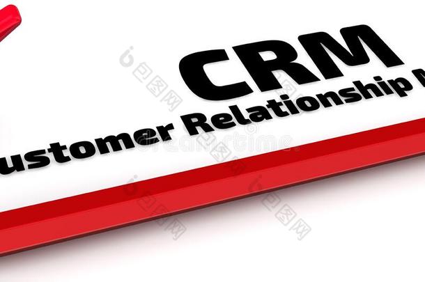 CRM。 客户关系管理。 支票标记