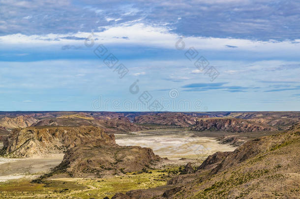 美国阿根廷干旱的蓝色峡谷