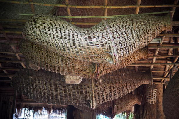手工手工编织竹子家庭或厨房使用用具