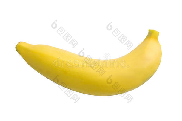 香蕉。 成熟香蕉分离在白色背景上