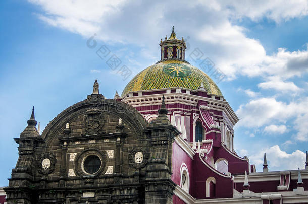 普埃布拉大教堂穹顶-普埃布拉，墨西哥