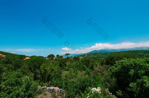 阿尔巴尼亚巴尔干半岛美丽的美丽自然蓝色