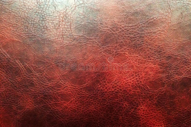 抽象豪华红色皮革背景纹理的复古室内设计家具材料与合作空间作为模板