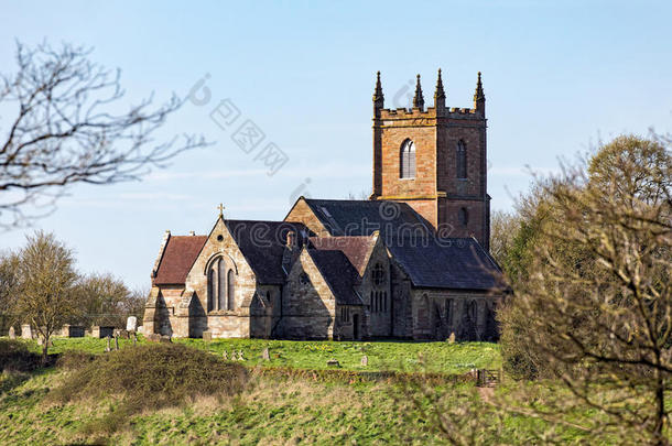 汉伯里教区教堂，伍斯特郡，英国。