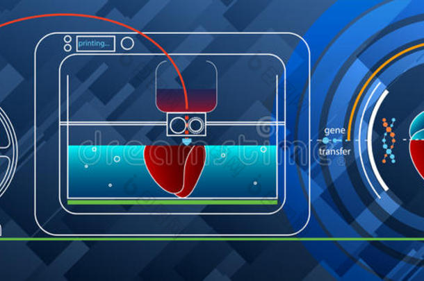 在3D打印机上打印人类心脏用于DNA