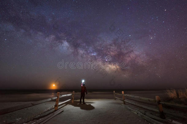 单独地天文学天体摄影阿瓦隆宇宙