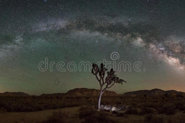 天文学天体摄影黑暗的沙漠干的