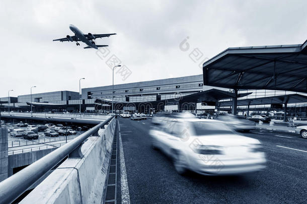 飞机航空公司客机机场建筑的