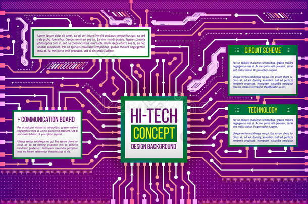 高科技计算机技术的抽象插图