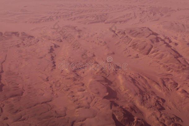 埃及沙漠景观看起来像火星行星景观。