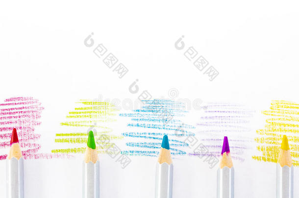 彩色铅笔画和铅笔