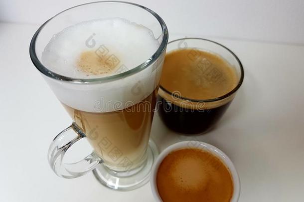 美式咖啡纯咖啡咖啡浓缩咖啡玻璃