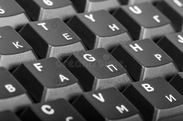 电子收集-详细的计算机键盘