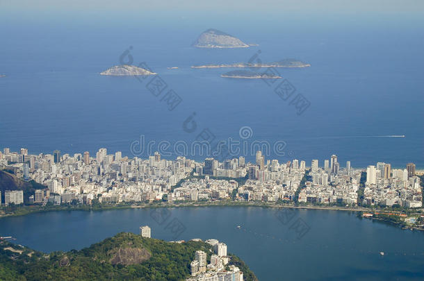 天线海滩巴西城市城市景观