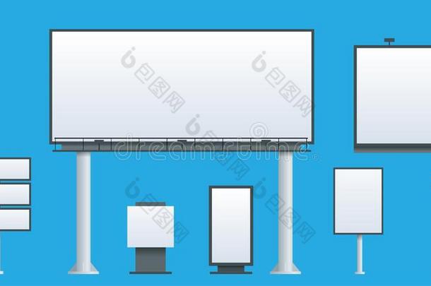 广告牌平的放置关于不同的透视广告建设