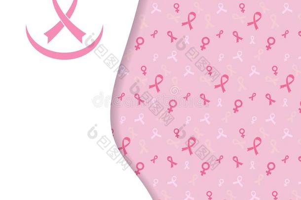 乳房癌症察觉带背景