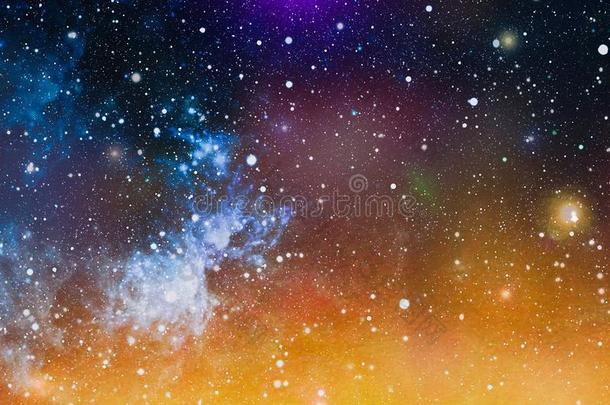富有色彩的布满星星的夜天外面的空间背景