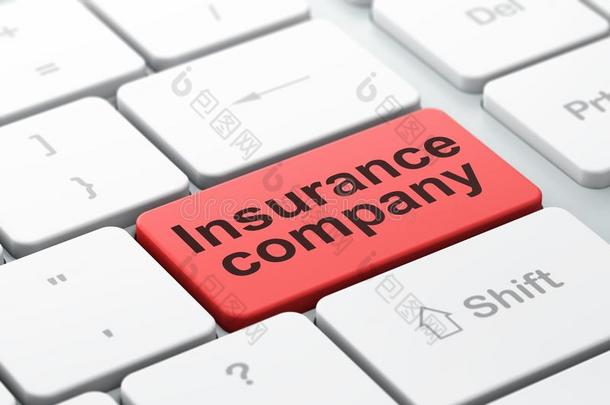 保险观念:<strong>保险公司</strong>向计算机键盘后面