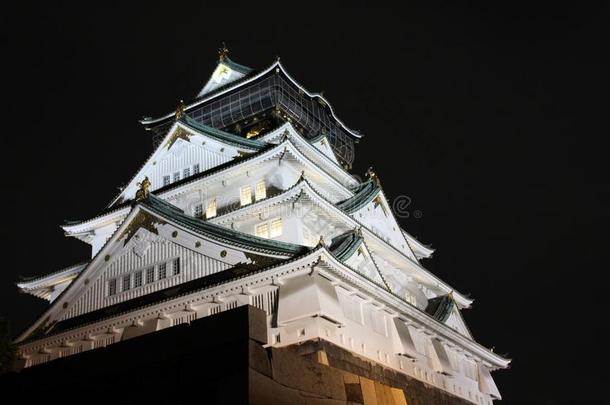大阪城堡.大阪.黑色亮漆