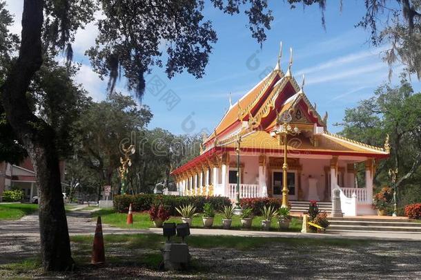 泰国或高棉的佛教寺或僧院调色板,坦帕,弗罗里达州