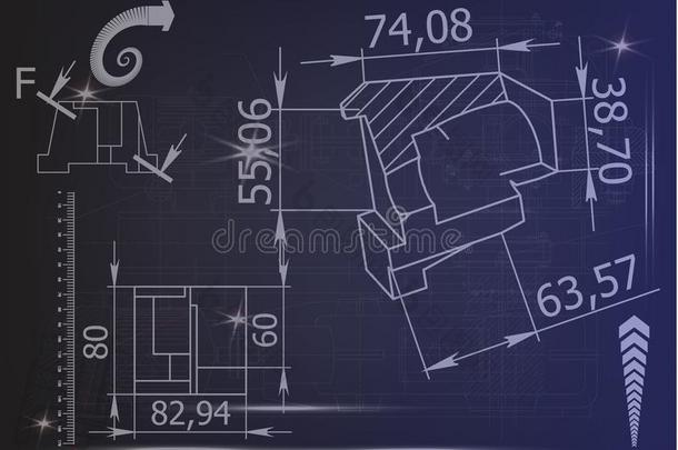 机器-建筑物绘画向一蓝色b一ckground