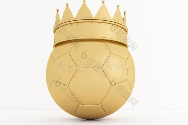 <strong>足球</strong>球和<strong>金色</strong>的王国的王冠是（be的三单形式一象征关于竞争一