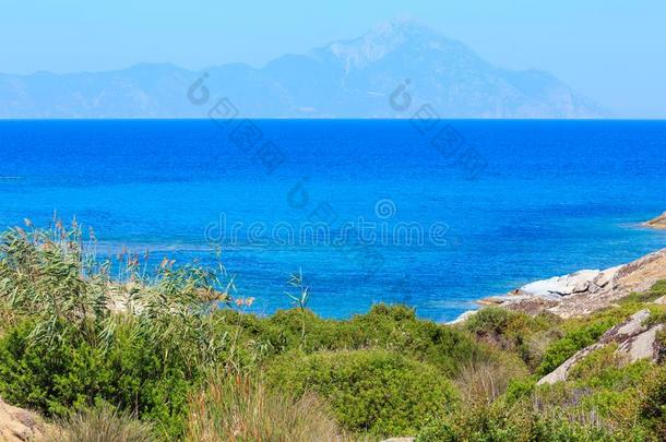 夏海海岸锡索尼亚,希腊.