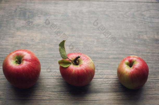 秋季节仍生活和num.三苹果越过乡村的木制的波黑