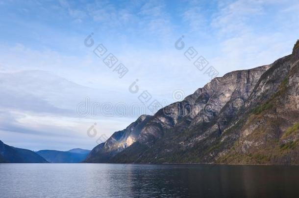 风景优美的风景关于指已提到的人挪威人峡湾.