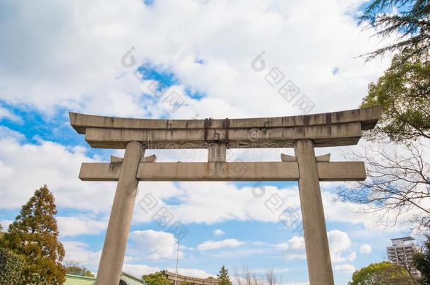 传统的门向霍库圣地里面的指已提到的人<strong>大阪城堡公园</strong>
