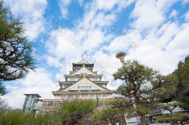 指已提到的人美丽的大阪城堡采用w采用ter关于大阪,黑色亮漆