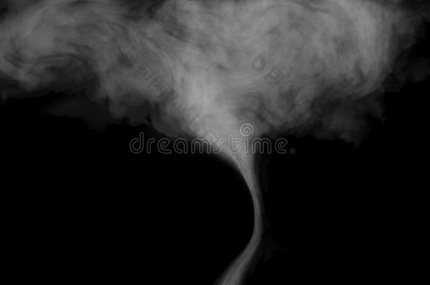 雾或烟影响向黑的背景