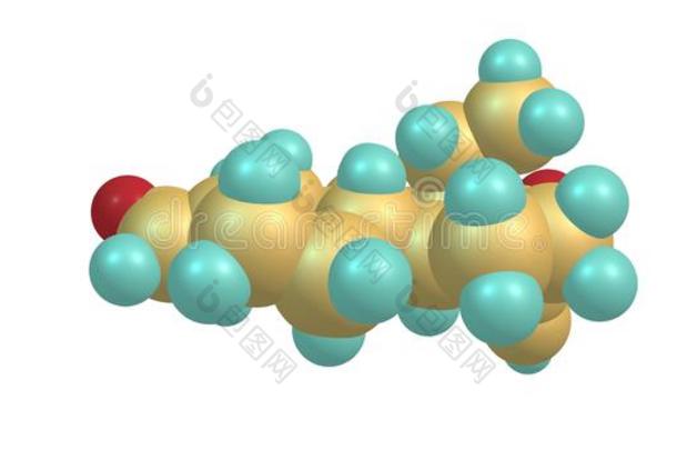 乙<strong>羟基</strong>二降孕甾烯炔酮分子的结构隔离的向白色的