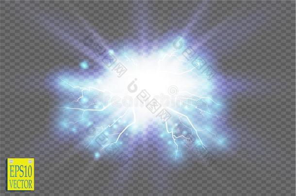 蓝色抽象的能量休克爆炸特殊的光影响和英文字母表的第19个字母