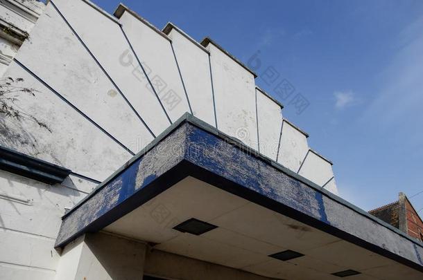 一被放弃的艺术装饰电影院建筑物