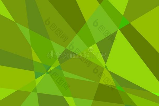 多角形的绿色的背景<strong>矢量</strong>
