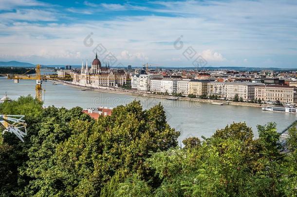 风景优美的看法关于布达佩斯河边地区